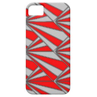red gray graphic pattern iPhone 5 cover