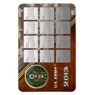 U.S. Army Emblem 2013 Calendar Magnets
