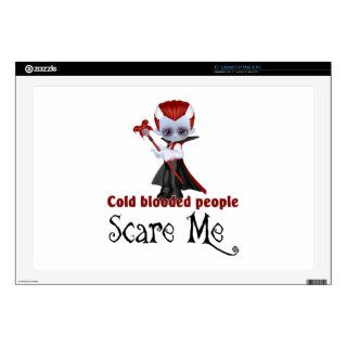 Little Vampire Cold Blood People Halloween Laptop Decal