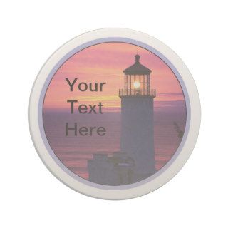 Lighthouse coaster, personalized