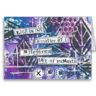 Inspirational Quote Mixed Media Art Cards