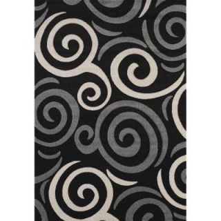 United Weavers Pinball Black 5 ft. 3 in. x 7 ft. 6 in. Area Rug 401 00770 69