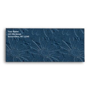 Daisy Flowers In Blue Nature Art Pattern Envelope