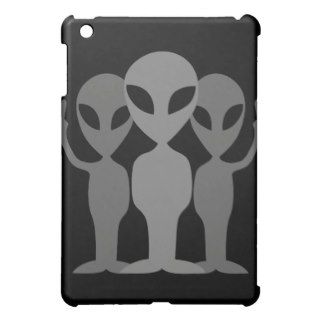 Three Grey Space Aliens Cover For The iPad Mini