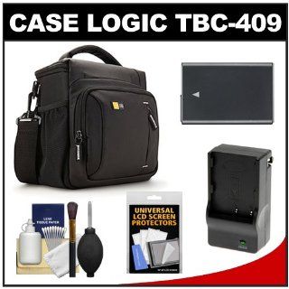 Case Logic TBC 409 Digital SLR Camera Shoulder Case (Black) with EN EL14 Battery & Charger + Accessory Kit for Nikon D3100, D3200, D5100, D5200  Camera & Photo