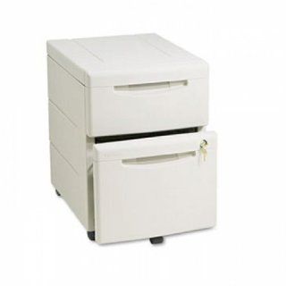 WorkManager Mobile Underdesk Pedestal, Resin, 1 Box/1 File Drawers, Platinum   Mobile File Cabinets