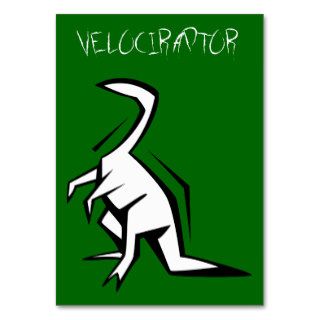 Velociraptor Coloring/Info Business Cards