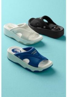 Skechers Tone ups Electric Slide Womens Sandals Slides Blue 11 Shoes