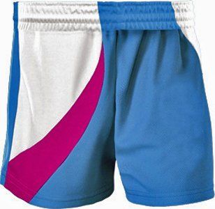 Teamwork Womens Cool Mesh Cyclone Softball Shorts 444 COLUMBIA BLUE/FUCHSIA/WHITE (COL/FCH/WHT) WM  Athletic Shorts  Sports & Outdoors