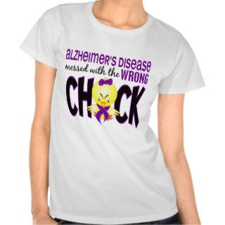 Alzheimer's Disease Messed With The Wrong Chick Tee Shirt