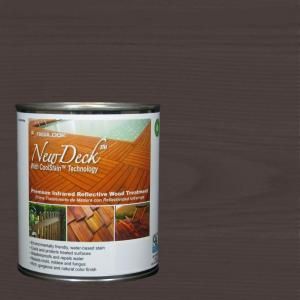 NewDeck 1 gal. Water Based Black Walnut Infrared Reflective Wood Stain 1GNDCS405