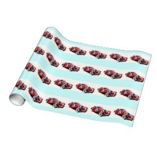 Classic Cars wrapping paper