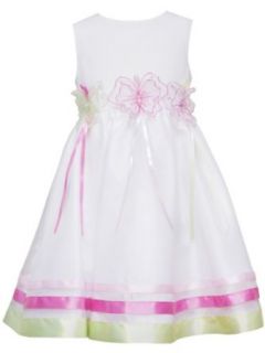 Rare Editions Girls 2 6X Butterfly Dress, White, 4 Special Occasion Dresses Clothing