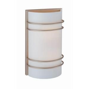 Illumine Designer Collection 2 Light 7.5 in. Steel Wall Sconce with Frost Glass Shade CLI LS 16222SS/FRO