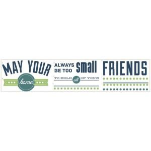RoomMates 5 in. x 11.5 in. Room for Friends Quote Peel and Stick Wall Decals RMK2410SCS