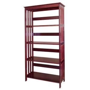 Home Decorators Collection 4 Shelf Bookcase in Cherry R5417 CH