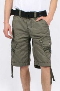 Rock Revival   Mens 12 Cargo Shorts in Olive, Size 40, Color Olive" at  Mens Clothing store