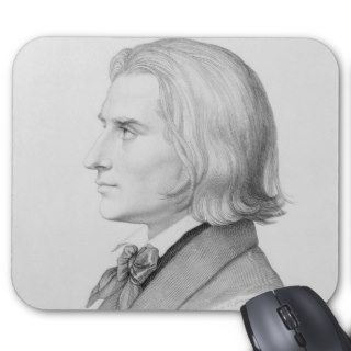 Franz Liszt, engraved by Gonzenbach Mouse Pad