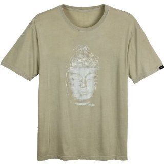 prAna Men's Buddha T Shirt, Beige, Medium Sports & Outdoors