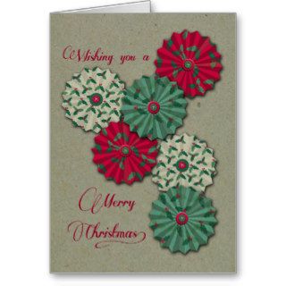 Paper Crafts, Paper Wheels Christmas Card