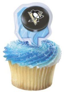 12 ~ NHL Center Ice Pittsburgh Penguins Decopic ~ Designer Cake/Cupcake Topper  Decorative Cake Toppers  