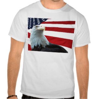 Bald Eagle Against the American Flag Shirt