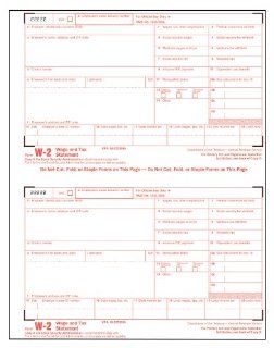 TOPS W 2 Tax Forms For Laser Printers, for Tax Year 2011, Loose Format, 8.5 x 11 Inches, 8 Parts, White, 50 Sets Per Pack (22992) 
