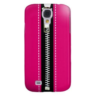 Zip It Up Funky 3G iPhone Skin (fuschia) Samsung Galaxy S4 Covers