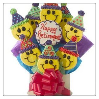 Party Hat Retirement Cookie Gift Basket  Grocery & Gourmet Food