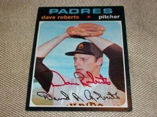 San Diego Padres Dave Roberts (d.09) Auto Signed 1971 Topps Card #448 SCARCE N at 's Sports Collectibles Store