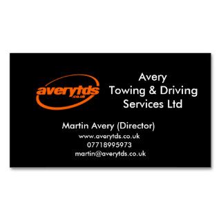 AveryTowing & Driving Services Ltd Business Card
