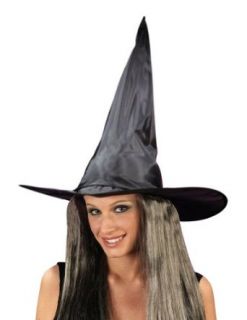 Witch Hat W Hair Taffeta Costume Accessory   Funworld Clothing