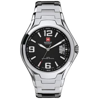 Swiss Military Hanowa Men's Swiss Guard Silver Stainless Steel Swiss Quartz Watch Men's More Brands Watches