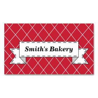 Classic Red Banner Business Card