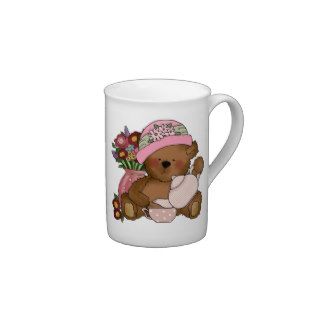 Teddy Bear Tea Cup Bone China Mugs