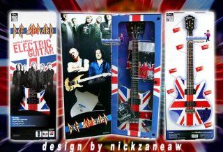 RARE Limited (only 9,000) Def Leppard Electric Guitar W/Band Autograph & COA Musical Instruments