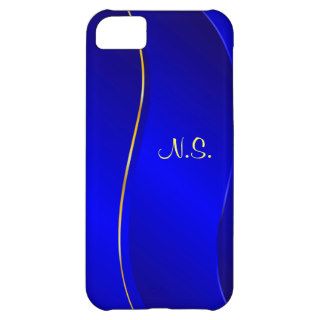 Abstract Blue line iPhone 5C Cases