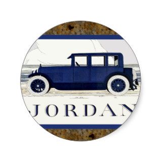 Vintage Jordan Car by the Sea Stickers