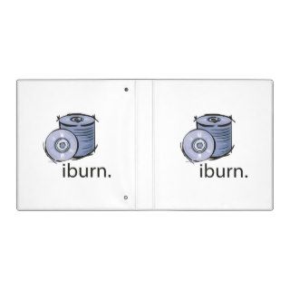 i burn iburn blank discs disks 3 ring binder