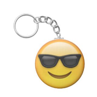 Sunglasses Emoji Keychain