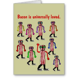 Funny Bacon Birthday Card Gift