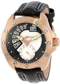 Android Men's AD425BRKL Concept T Swiss Retrograde Multifunction Rose Tone Black Watch at  Men's Watch store.