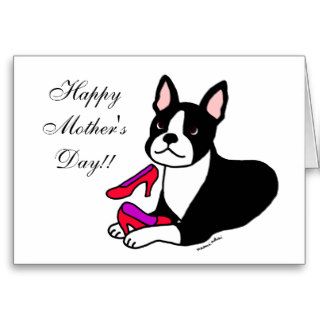 Boston Terrier Mom (Mother's Day Gifts) Cards