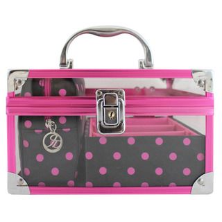 Polka Dot Romance 3 piece Train Case Other Travel Accessories
