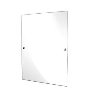 Croydex Kensington 27.56 in. H x 19.68 in. W Mirror in Chrome with Safety Backed Glass QB551043YW