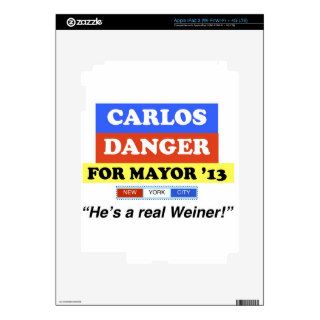 Carlos Danger For NYC Mayor He's A Real Weiner Skins For iPad 3