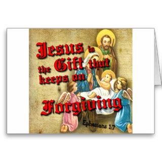Jesus Gift Keeps Forgiving Greeting Card