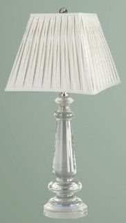 Laura Ashley SFQ412 BTC006 Garrat Crystal Table Lamp Set   Vanilla Faux Silk    
