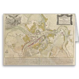 Map of St. Petersburg Russia, 1737 Cards