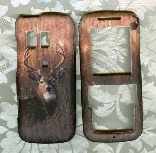Rubberized camo buck Samsung SCH R451c (TracFone) Straight Talk phone cover Cell Phones & Accessories